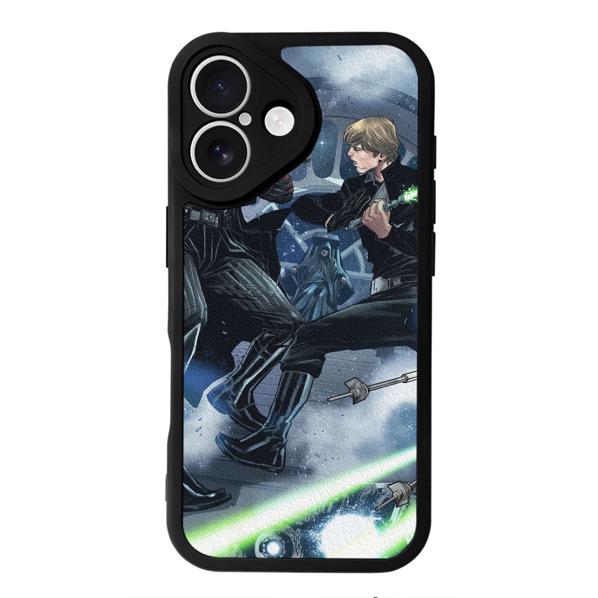 （画像用） スター・ウォーズ Star Wars 【iPhone 16シリーズ対応】シリコンスマホケース（レザー調） 材質：シリコン